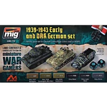 Набір акрилових фарб "Wargames" AMMO A-MIG-7116: Техніка Німеччини, ранній період: Виробник MIG (AMMO)