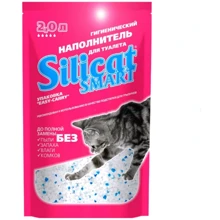 Наполнитель для кошачьего туалета Silicat Smart силикагелевый 2 л (691714168867): Вид Силикагелевый