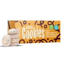 Пирожные с кусочками печенья OstroVit Cocoa Cookies with Milk Cream in a Milk Coating with Biscuit Pieces 128 g: Пол Унисекс