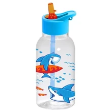 Пляшка для води HEREVIN Shark з трубочкою 0.46 л дитяча (161807-370): Тип пляшка