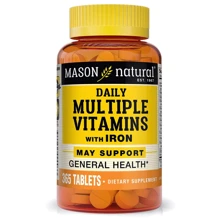 Mason Natural Daily Multiple Vitamins With Iron Мультивитамины с железом 365 таблеток: Тип Мультивитамины