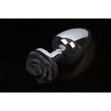 Пикантные Штучки Rose Small - маленькая анальная пробка, 6х3 см, черный: Для кого Унисекс