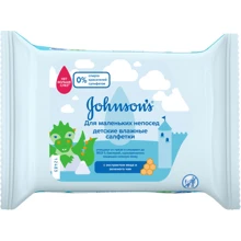 Johnson’s Baby Pure Protect Антибактериальные детские влажные салфетки "Для маленьких непосед": Тип Влажные салфетки