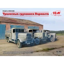 3-вісні вантажні автомобілі ICM Вермахта (Henschel 33D1, Krupp L3H163, LG3000): Виробник ICM