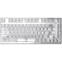 Клавіатура FL Esports Q75 SAM White Transparent Body Light Ice keycap Kailh MX Cool Mint бездротовий Three-Mode: Підключення бездротове