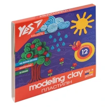 Пластилін YES Erudite 12 кольорів 240 г (540560): Виробник YES