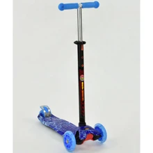 Детский самокат Best Scooter Maxi A 24656/779-1305 Голубой с черным: Количество колес 3