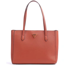 Женская сумка тоут Guess Downtown Chic Turnlock Tote бордово-коричневая(HWVB8385230-WKY): Пол Женский