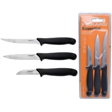 Набір кухонних ножів Fiskars Essential для чищення 3 шт. (1023785): Кількість предметів 3