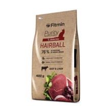 Корм для взрослых кошек Fitmin cat Purity Hairball длинношерстных (Говядина и печень) 400 г (ф3661): Тип Сухой корм
