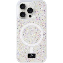 Чехол для iPhone Bling World Rock Diamond with MagSafe White for iPhone 15 Pro: Цвет белый