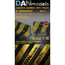 Бетонные заграждения DAN models со следами обстрела (набор №4) (DAN35204): Производитель DAN models
