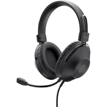 Навушники Trust HS-250 Over-Ear USB Headset Black (24185): Тип конструкції повнорозмірні