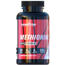 Аминокислота для спорта Vansiton Methionine 500 mg 60 Capsules: Вкус Без вкуса
