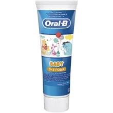 Oral-B Зубная паста Baby для детей Мягкий вкус 75 ml: Назначение Для молочных зубов, Очищение