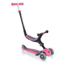 Самокат Globber серії Go up foldable plus рожевий, колеса з підсвічуванням, 20/50кг, 1+3 колеса: Кількість коліс 3