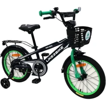 Велосипед детский 2-х колесный 16" 201603 Like2bike Dark Rider, чёрный|зелёная: Диаметр колес, дюймов 16