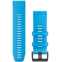 Ремешок Garmin QuickFit 26 Watch Bands Cyan Blue Silicone (010-12741-02): Цвет синий