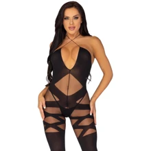 Бодистокинг Leg Avenue Illusion halter bodystocking One size Black: Для кого Для женщин