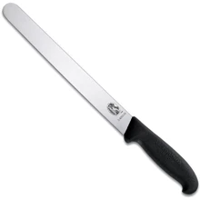 Кухонний ніж Victorinox Fibrox Slicing 25см з черн. ручкою (5.4203.25): Лезо нержавіюча сталь