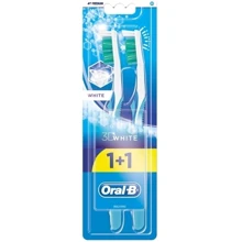 Oral-B Зубная щетка 3D White Отбеливание 40 2 шт.: Вид Обычная