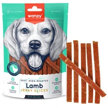 Лакомство для собак Wanpy Soft Lamb Jerky Slices из вяленого мяса ягненка и утки 100 г (58109): Производитель Wanpy