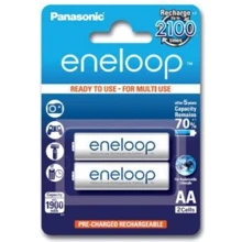 Аккумулятор Panasonic Eneloop AA 1900 2BP mAh NI-MH (BK-3MCCE/2BE): Емкость 1900 mAh