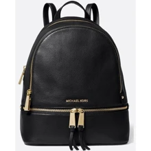 Женский рюкзак Michael Kors RHEA ZIP MD BACKPACK черный (30S5GEZB1L001): Пол Женский