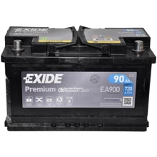 Автомобільний акумулятор Exide EA900: Ємність, Ач 90