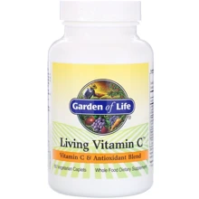 Garden of Life Living Vitamin C Витамин С 60 вегетарианских капсул: Тип Витамин C