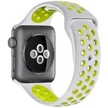 Аксесуар для Watch COTEetCI W12 Nike Band Silver/Volt (WH5216-TS-YL) for Apple Watch 38/40/41mm: Виробник COTEetCI