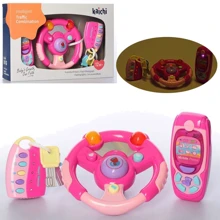 Автотренажер A-Toys K999-81B/G кермо, ключі, телефон (Рожевий): Тип автомобили