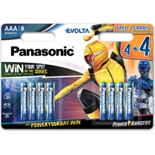 Panasonic AAA LR03 Evolta 8шт Power Rangers (LR03EGE/8B4FPR): undefined undefined