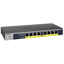 Сетевой коммутатор Netgear GS108PP (GS108PP-100EUS): Порты только Gigabit Ethernet (10/100/1000)