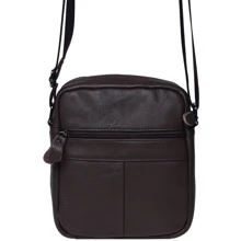 Чоловіча сумка через плече Borsa Leather коричнева (K11031-dark brown): Стать Чоловік