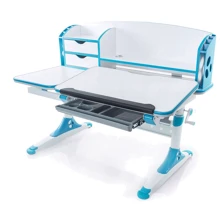 Стол Evo-kids Aivengo (L) Blue (арт.Evo-720 WB) - столешница белая / ножки белые с синим: Тип Парта