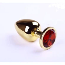 Анальная пробка, Gold Ruby, L: Для кого Унисекс
