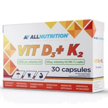All Nutrition Vit D3 + K2 30 caps: Форма выпуска Капсулы