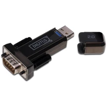 Адаптер Digitus Adapter USB to RS-232 Black (DA-70156): Колір чорний