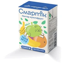 Нектар мультифрукт с мякотью и сахаром, гомогенизированный и стерилизованный ТМ "Смартік" (1999664): Тип Нектар