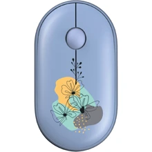 Мышь 2E MF300 Flora Mallow Silent WL BT Blue (2E-MF300WFLORABL): Интерфейс подключения Bluetooth, Wireless