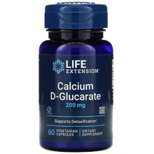Life Extension Calcium D-Glucarate Кальций Д-глюкарат 200 мг 60 растительных капсул: Тип Кальций