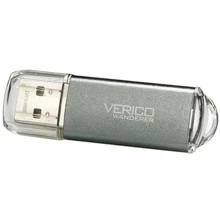 USB-флешка Verico 128GB Wanderer USB 2.0 Gray (1UDOV-M4GYC3-NN): Стандарт USB USB 2.0