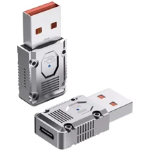Адаптер Proove OTG Adapter Gaming Matrix USB-C to USB Silver (HBMA00012006): Цвет серебристый
