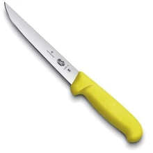 Кухонний ніж Victorinox Fibrox Boning 15см з жовтий. ручкою (5.6008.15): Лезо нержавіюча сталь