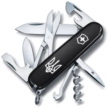 Мультитул Victorinox Climber Ukraine 91мм/14 функций/черный /Трезубец белый (1.3703.3_T0010u): Тип мини-мультитул