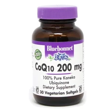 Bluebonnet Nutrition, CoQ10, 200 mg, 30 Veggie Softgels (817): Вид Ферментные