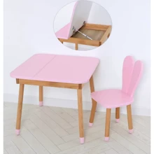 Столик зі стільчиком та ящиком Bambi 04-025R-DESK Рожевий: Вік дитини от 4-х лет