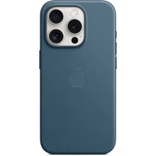 Чехол для iPhone Apple iPhone 15 Pro FineWoven Case with MagSafe - Pacific Blue (MT4Q3ZM/A): Цвет синий