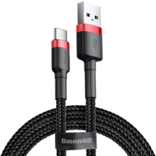 Кабель Baseus USB Cable to USB-C Cafule 50cm Red/Black (CATKLF-A91): Тип USB Cable - USB-C